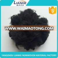 Recycled Dope Dyed Black Polyester Staple Fiber For Carpet Or Needlepunched Nonwoven